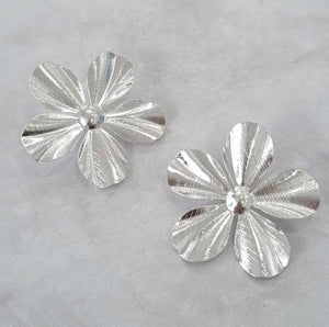 AROS MAXI FLOR PLATA