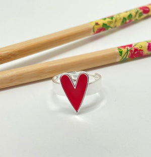 ANILLO ESMALTADO MAGENTA SILVER