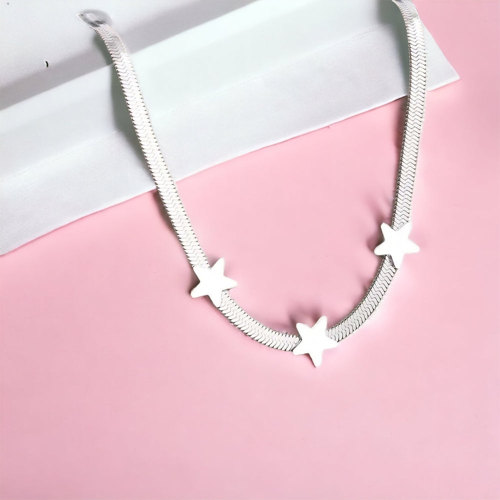 COLLAR CINTA 3 MARIAS PLATA
