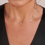 COLLAR ESTRELLA PLATA CRISTALES FINE