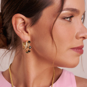 ARGOLLAS TRIPLE CRISTALES BLACK