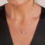 COLLAR PUNTO DE LUZ PLATA