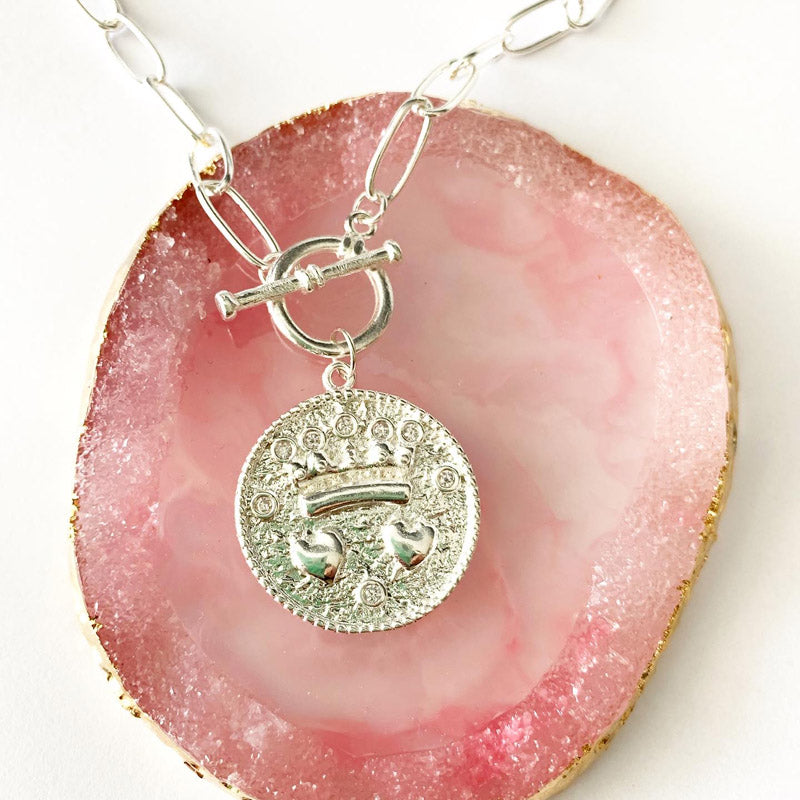 COLLAR QUEEN PLATA