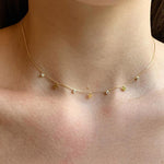 COLLAR ESTRELLAS CRISTALES ORO FINE