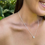 COLLAR PUNTO DE LUZ PLATA