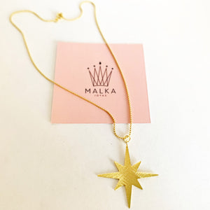 COLLAR ROSA DE LOS VIENTOS ORO