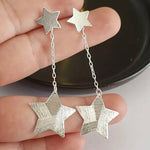 AROS CADENA ESTRELLA PLATA