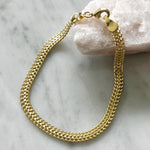 PULSERA CINTA CALADA ORO